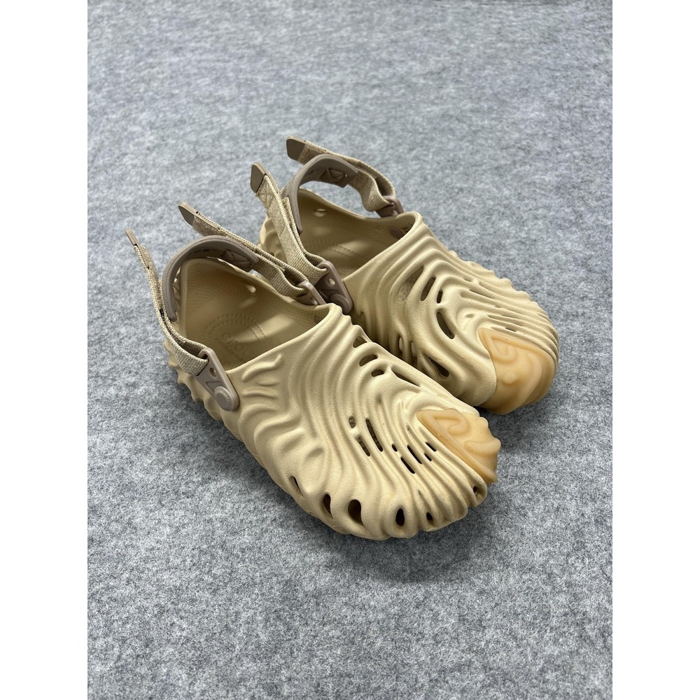 Salehe Bembury X Crocs The Pollex Clog Kids US Size J2 Tan Mule Shoes 208600